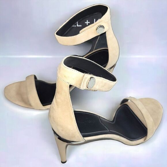 Kendall & Kylie beige suede Madelyn high heels sandals - Picture 4 of 8